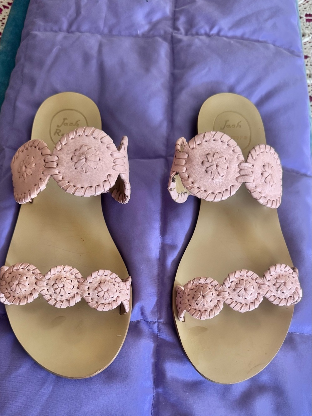 Jack Rogers Lauren Double Strap Sandals - Size 9.5M
